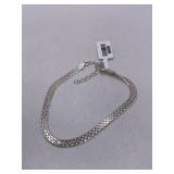 STERLING SILVER CHAIN BRACELET