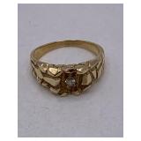 14K GOLD & DIAMOND RING 7.11 GRAMS