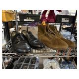 2PC MENS SHOES SAKS BLACK / FRYE BOOTS SZ 11
