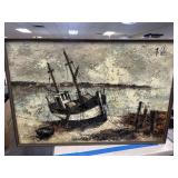 ORIGINAL PAINTING ON CANVAS CUBAYNES NOTE