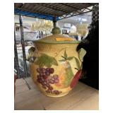 LARGE LIDDED BISCOTTI / COOKIE JAR