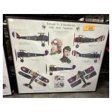 2PC WWI PLANE / RED BARON WALL DECOR PRINTS
