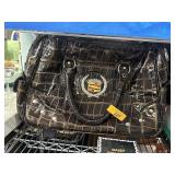 FAUX ALLIGATOR ROLLING CADILLAC BAG