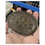 DALLAS POLICE DEPARTMENT 100 YEARS SVC BELT BUCKLE