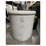 ANTIQUE 5 GALLON RED WING POTTERY CROCK