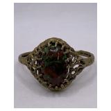 HAND CRAFTED BLOOD STONE BRACELET