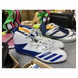 LARGE BLUE & WHITE FOOTBALL CLEATS COWBOYS? SZ 15