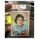 1981 TOPPS COCA COLA GEORGE BRETT BASEBALL CARD