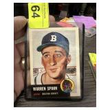 WARREN SPAHN BASEBALL CARD