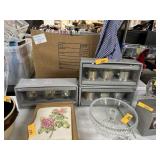 3PC NEW SET OF 3 GLASS CLOCHES
