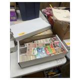LARGE BOX OF MIXED SPORTS CARDS