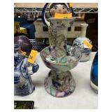 LARGE PORCELAIN CHINESE CANDLESTICK