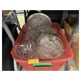 BIN OF MIXED GLASSWARE / GLASS