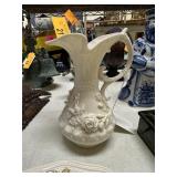 BELLEEK BONE CHINA PORCELAIN PITCHER / ROSES