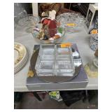 LOT OF MISC DECOR / FIGURINES ETC BOWL