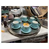 2PC TRAYS / CUPS SAUCEERS