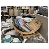 WICKER / MAGAZINE NEWSPAPER RACK / BOOK