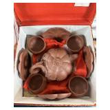 HANDMADE CHINESE CLAY POTTERY TEA SET