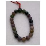 MULTICOLORED SEMI PRECIOUS GEMSTONE SLIDE BRACELET