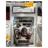 GRADED CARD GMA 7 2014 WALKING DEAD DOG TAGS