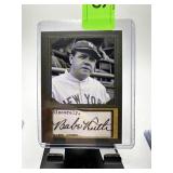 BABE RUTH BASEBALL CARD