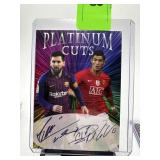 LIONEL MESSI CRISTIANO RONALDO SOCCER CARD