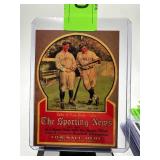 BASEBALL RUTH MICKEY MANTLE BASEBALL CARD REPLICA