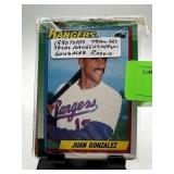 1990 TOPPS TEXAS RANGERS TEAM SET GONZALEZ ROOKIE
