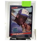 1986 DONRUSS FRED MCGRIFF ROOKIE CARD