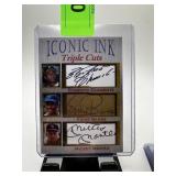 ROBERTO CLEMENTE ERNIE BANKS MICKEY MANTLE CARD