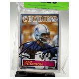 DREW PEARSON AUTOGRAPHED CARD & PAPER NOTE