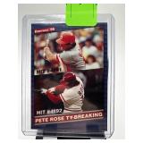 1986 DONRUSS PETE ROSE TY BREAKING CARD