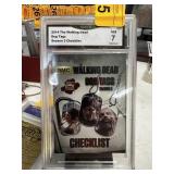 GRADED CARD GMA 7 2014 WALKING DEAD DOG TAGS
