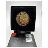24K GOLD PLATED PROOF LIBERTY REPLICA COIN