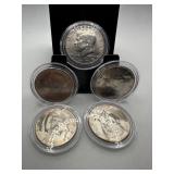 LOT OF 5 JFK HALF DOLLARS HIGH GRADE