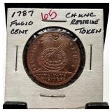 1787 FUGIO RESTRIKE TOKEN HIGH GRADE