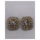 PRETTY SIGNED CLIP ON EARRINGS