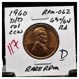 1960-D/D MEMORIAL PENNY CENT RPM-062