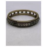 SIGNED HEIDI DAUS HINGED BANGLE BRACELET