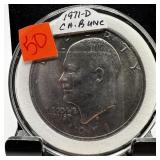 1971-D BU IKE DOLLAR