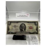 1953-A $2 RED SEAL CURRENCY NOTE HIGH GRADE