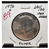 1976-S JFK SILVER HALF DOLLAR SILVER