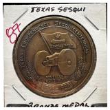 TEXAS SESQUICENTENNIAL BRONZE MEDAL
