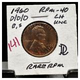 1960-D/D/D HIGH GRADE MEMORIAL PENNY CENT RPM-040