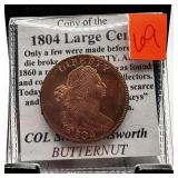 1804 LARGE CENT COPPER REPLICA