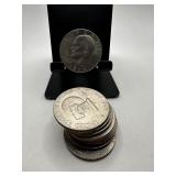 LOT OF 10 MIXED DATE IKE DOLLARS