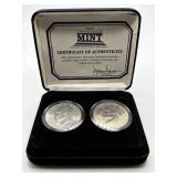 2PC HIGH GRADE BICENTENNIAL 1976 IKE DOLLARS