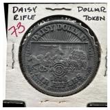 VINTAGE DAISY RIFLE DOLLAR TOKEN