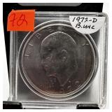 1972-D UNC HIGH GRADE IKE DOLLAR