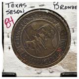 TEXAS SESQUICENTENNIAL BRONZE TOKEN
